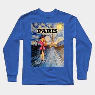 Paris Eiffel Tower Long Sleeve T-Shirt